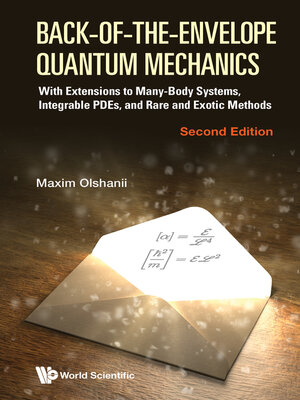 cover image of Back-of-the-envelope Quantum Mechanics